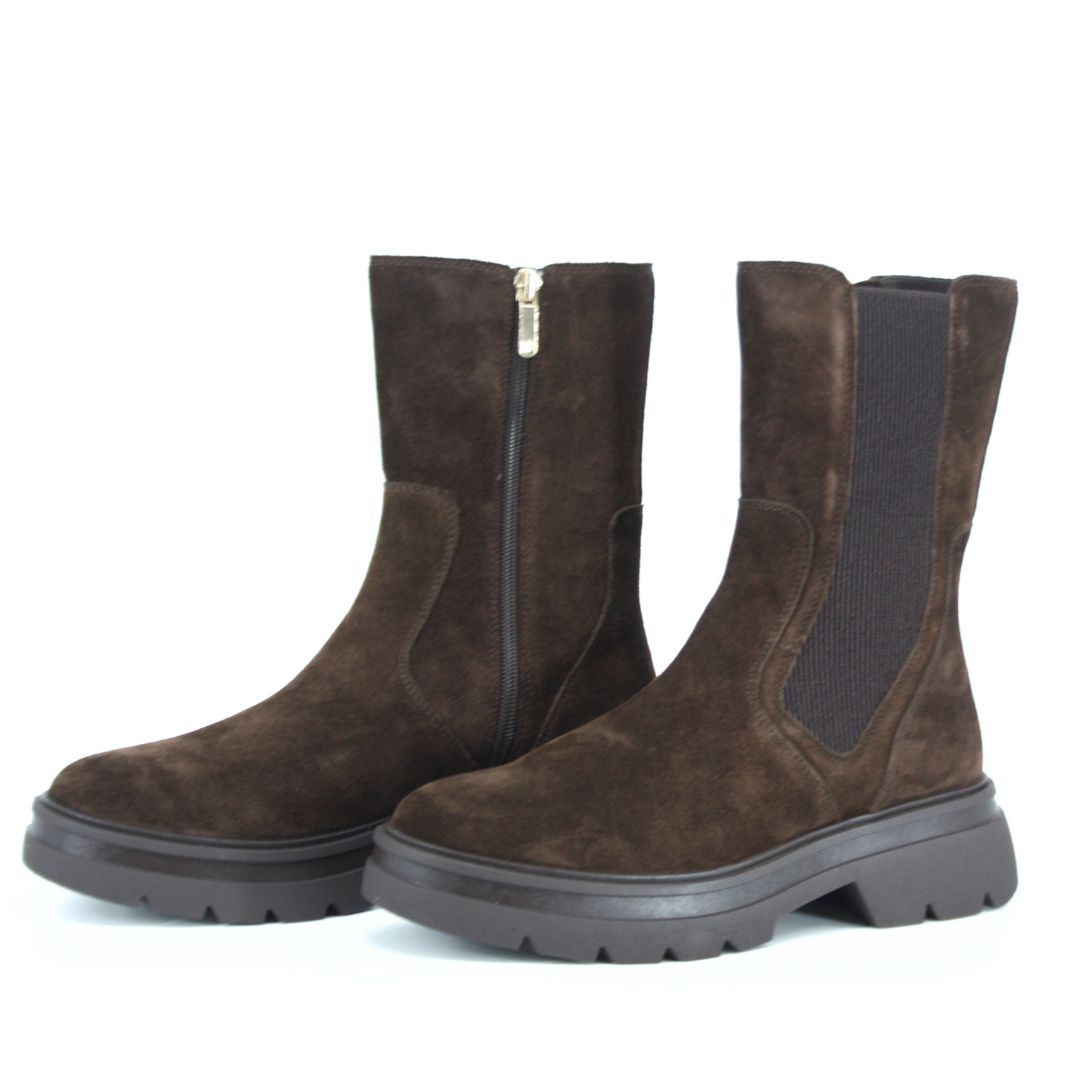 Regarde Le Ciel POLLY Brown Suede Boots