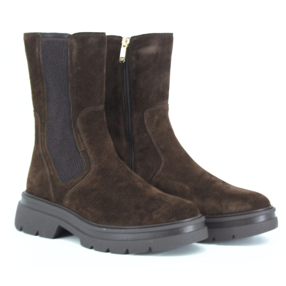 Regarde Le Ciel POLLY Brown Suede Boots