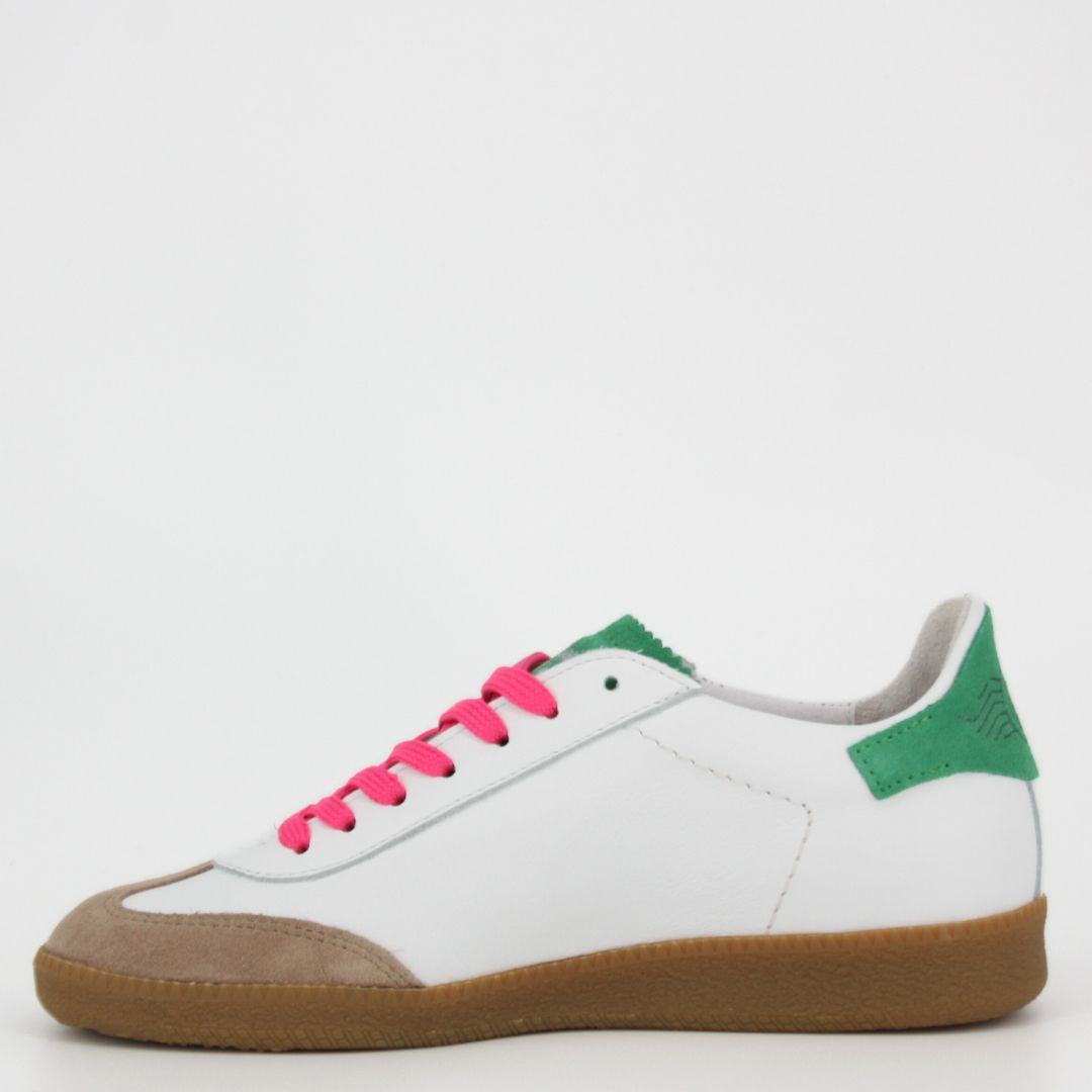 SMR23 ASLAN Green & White Trainers