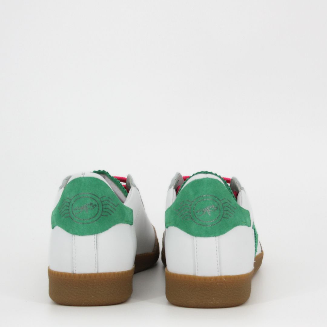 SMR23 ASLAN Green & White Trainers