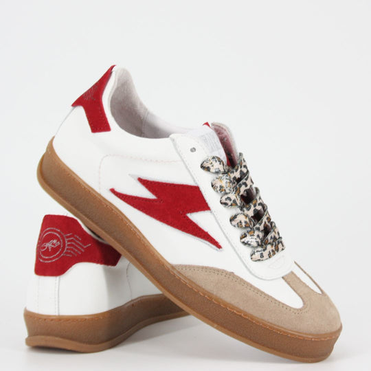 SMR23 RISY Red & White Trainers