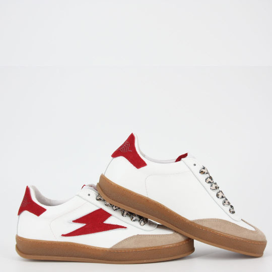 SMR23 RISY Red & White Trainers