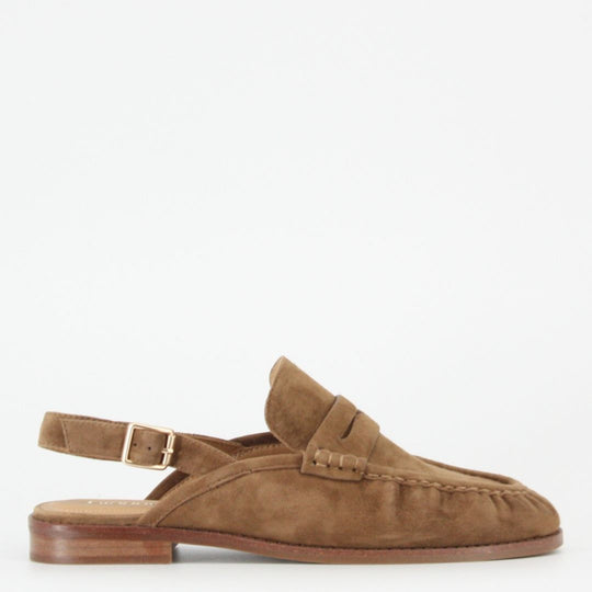 San Remo PALERMO Latte Suede Slingback Loafer