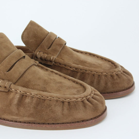 San Remo PALERMO Latte Suede Slingback Loafer