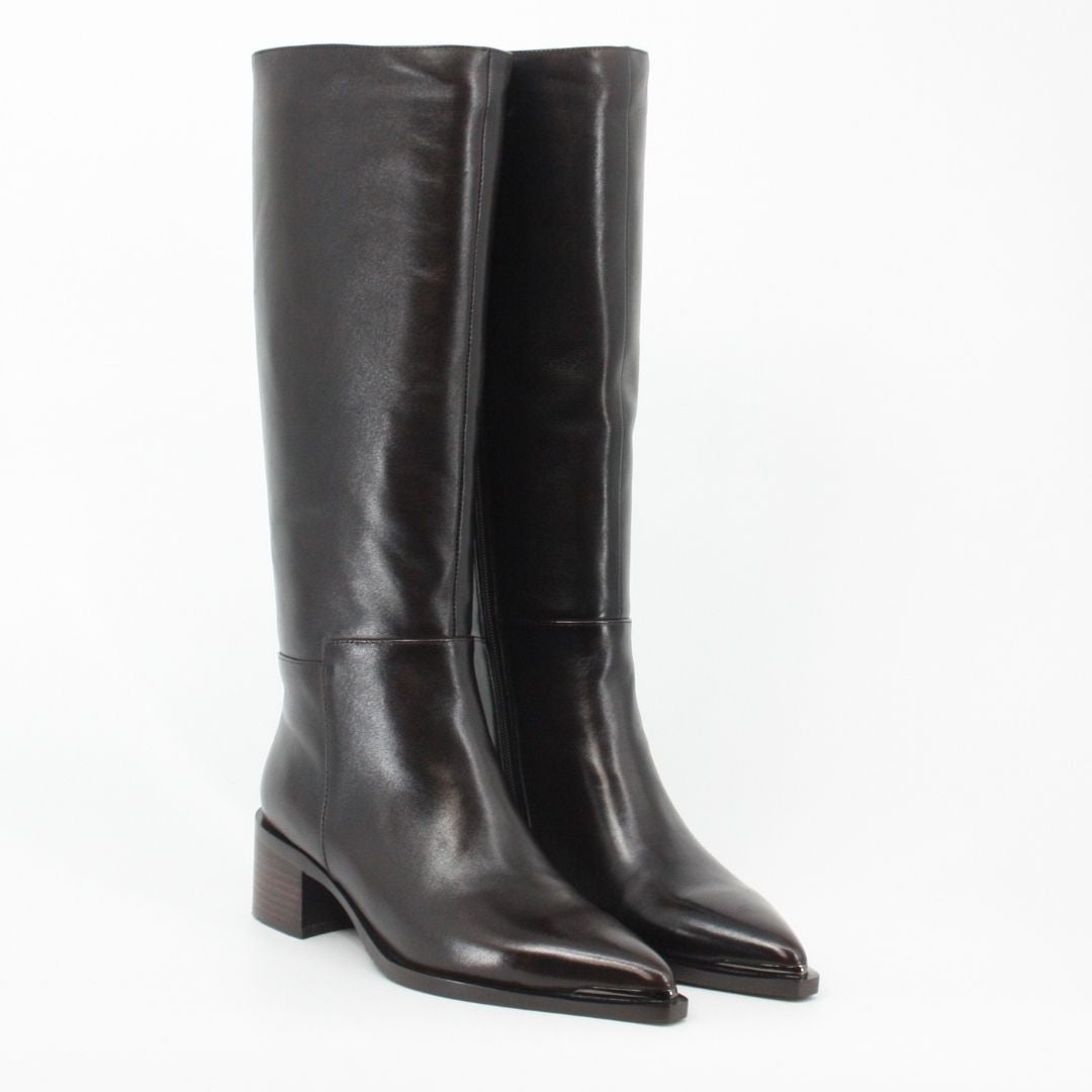 San Remo RENA Dark Chocolate Leather Boots