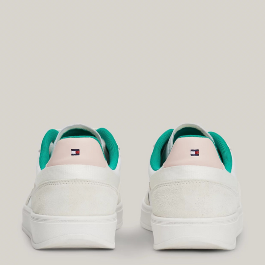 Tommy Hilfiger HERITAGE Green & Pink Court Sneakers