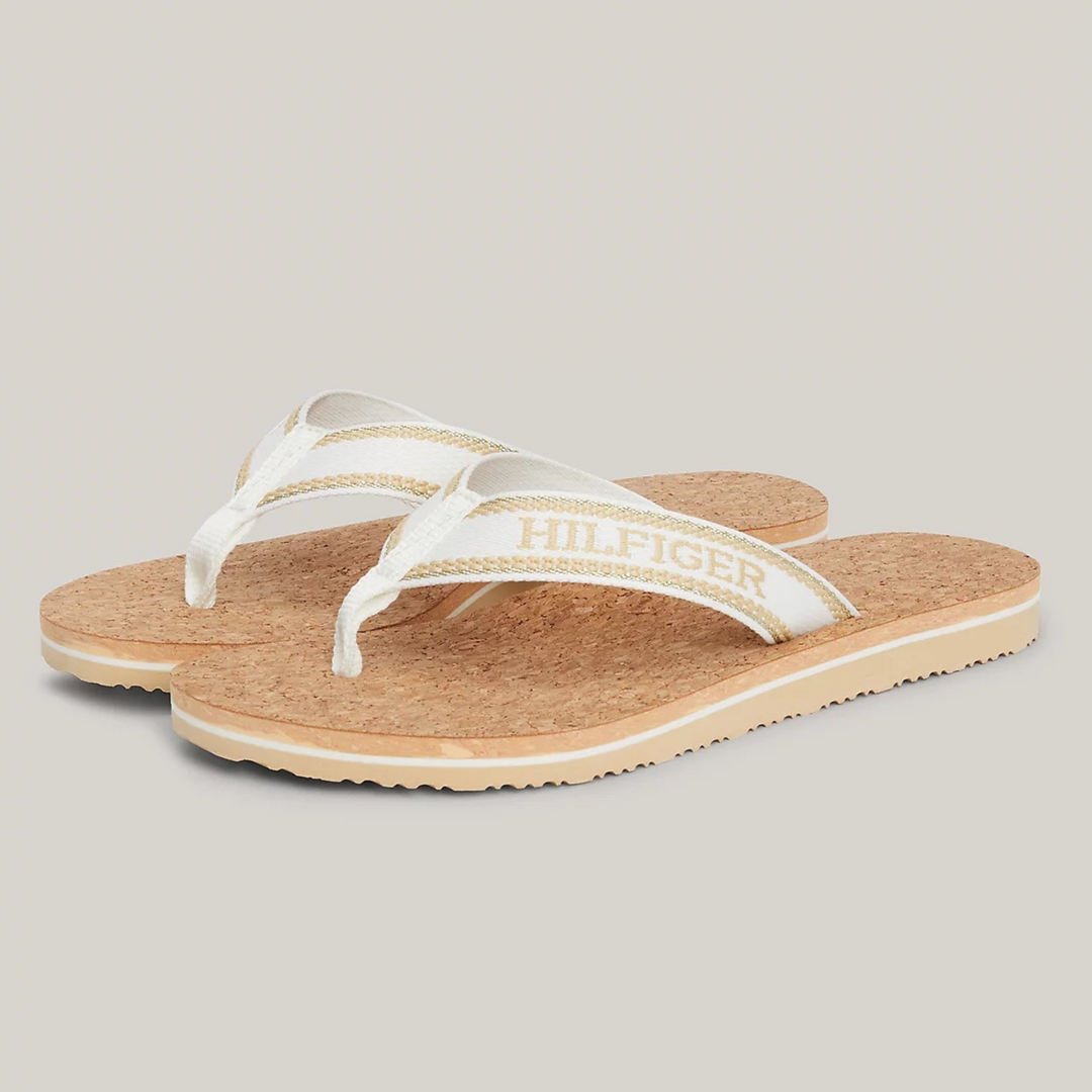 Tommy Hilfiger MONOTYPE Harvest Wheat Flip-Flops