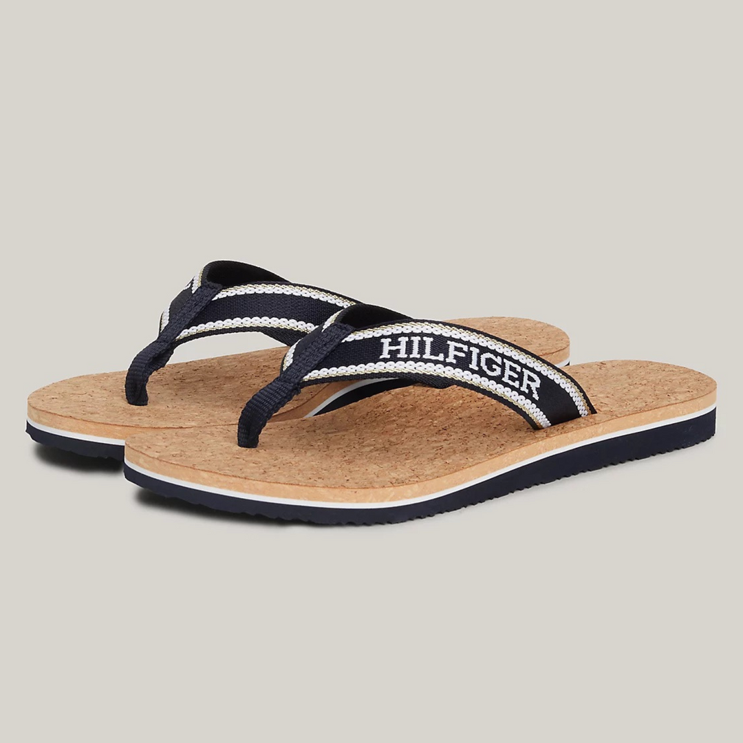 Tommy Hilfiger MONOTYPE Navy Flip-Flops