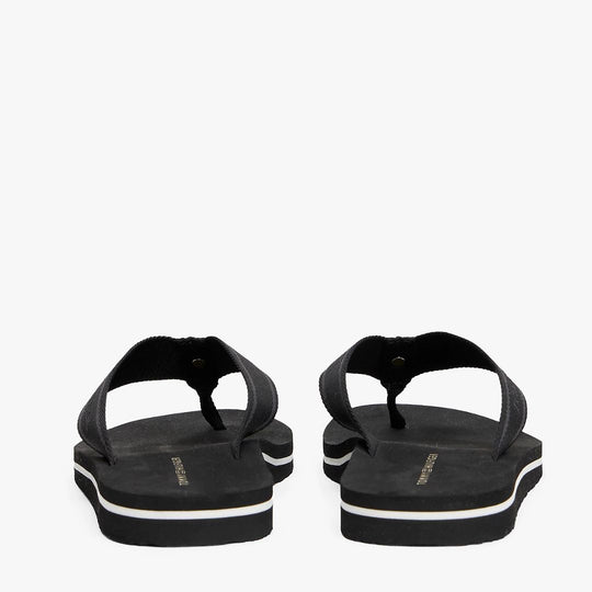 Tommy Hilfiger WEBBING Tonal Logo Black Flip-Flops