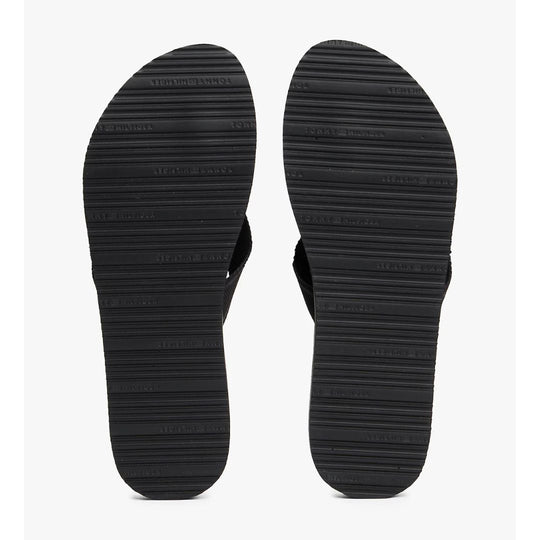 Tommy Hilfiger WEBBING Tonal Logo Black Flip-Flops