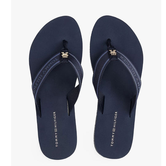 Tommy Hilfiger WEBBING Tonal Logo Navy Flip-Flops