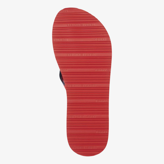 Tommy Hilfiger Webbing Pool Slide Navy, Red & White Flip-Flops