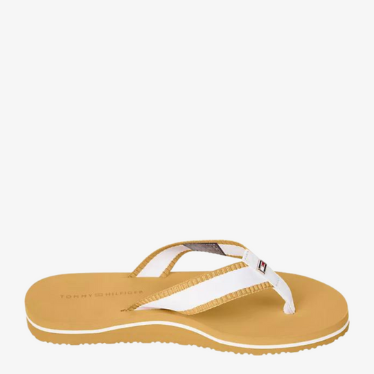 Tommy Hilfiger Webbing Pool Slide Rich Ochre Flip-Flops