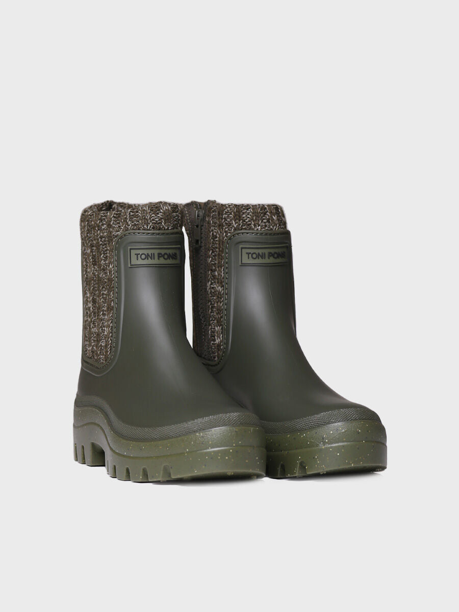 Toni Pons CAMOS Khaki Sock Welly Boots