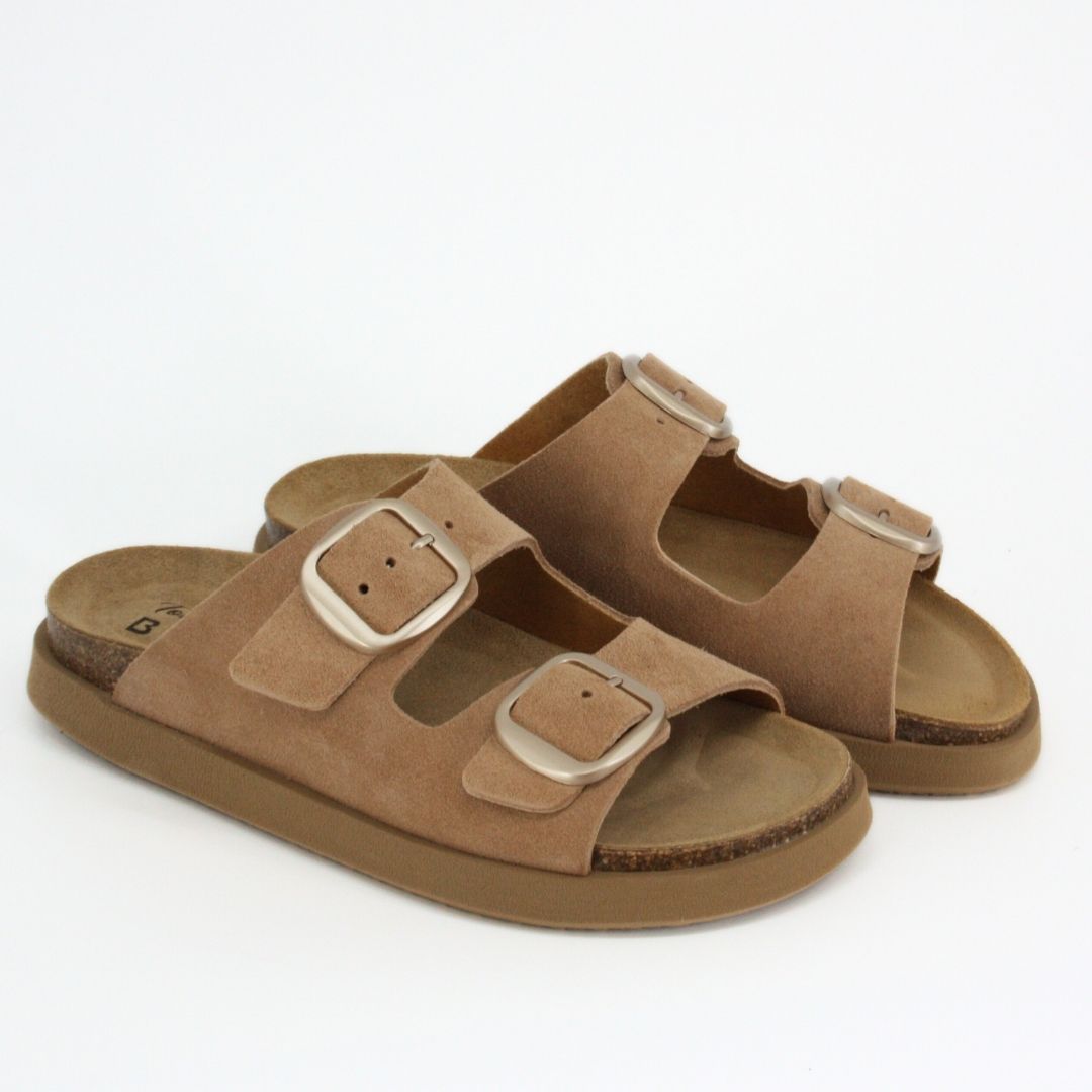 Toni Pons GONIA-QT Camel Suede Sandal