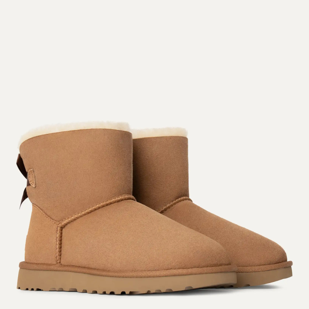 UGG Classic Mini Bailey Bow Chestnut Boots