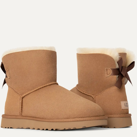 UGG Classic Mini Bailey Bow Chestnut Boots