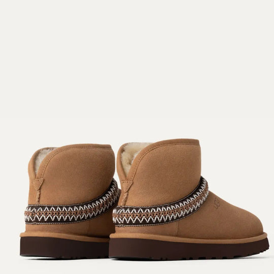 UGG Classic Mini Crescent Chestnut Boots