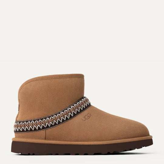 UGG Classic Mini Crescent Chestnut Boots