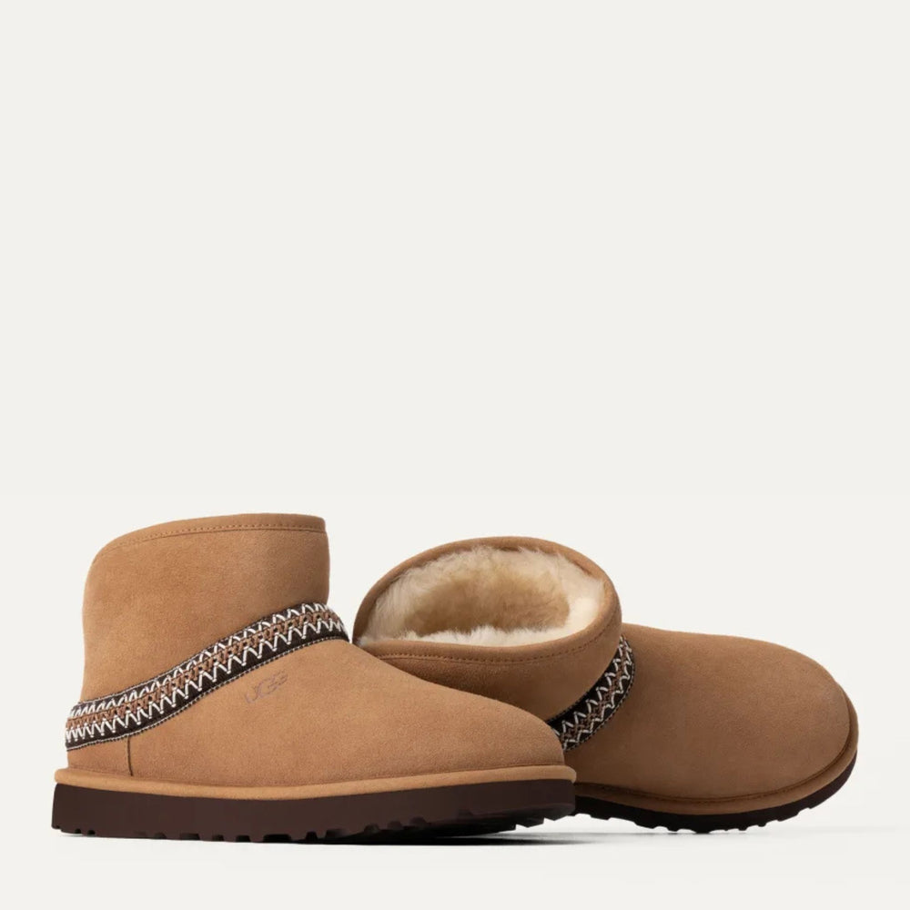 UGG Classic Mini Crescent Chestnut Boots