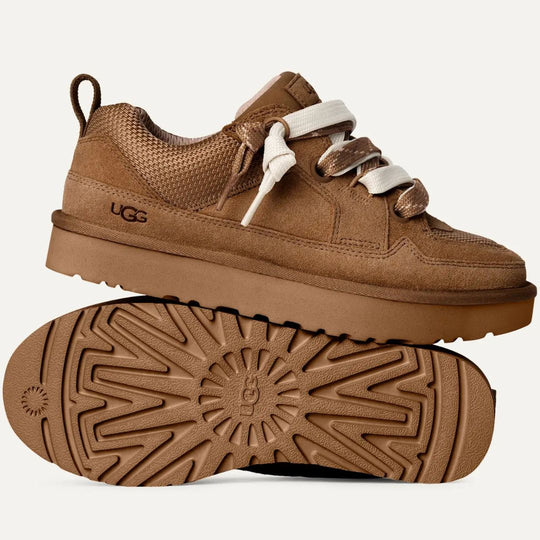 UGG LOWMEL Kasztanowe buty sportowe