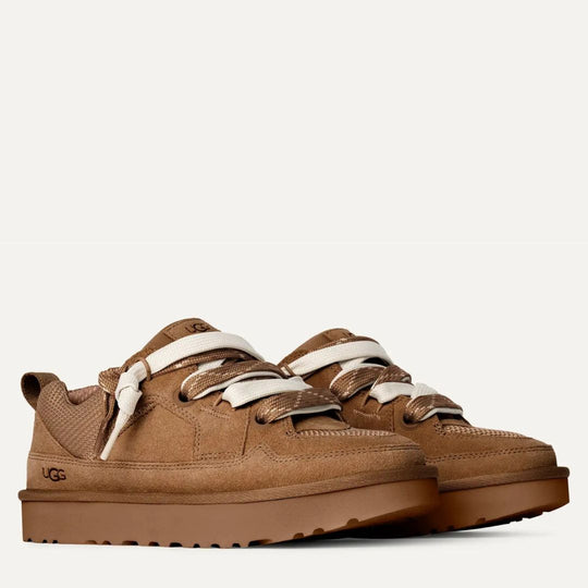 UGG LOWMEL Kasztanowe buty sportowe