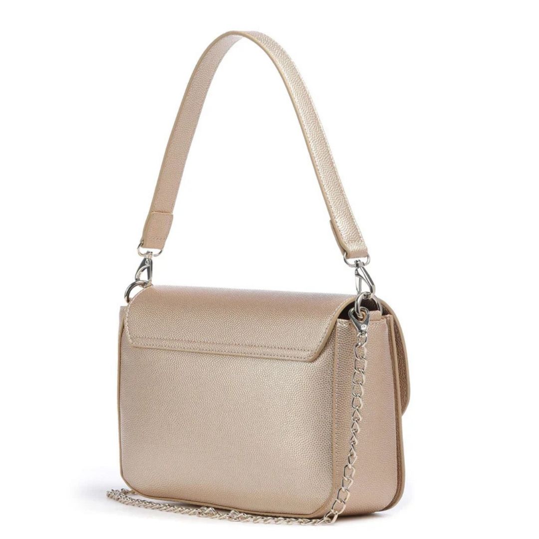Valentino DIVINA FLAP Gold Shoulder Bag