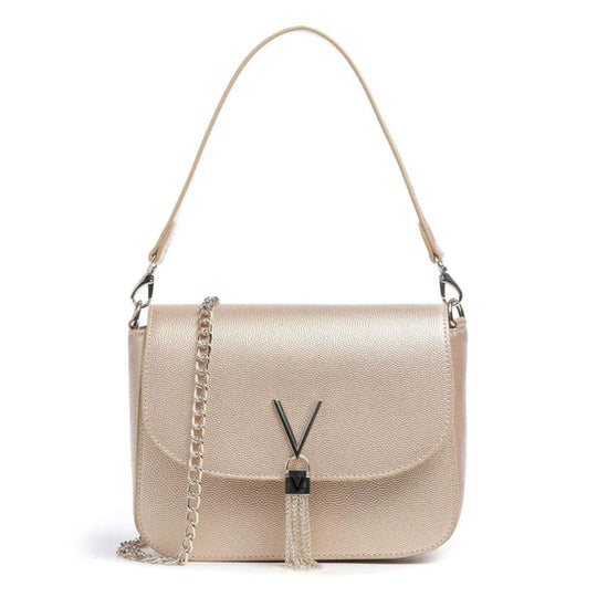 Valentino DIVINA FLAP Gold Shoulder Bag
