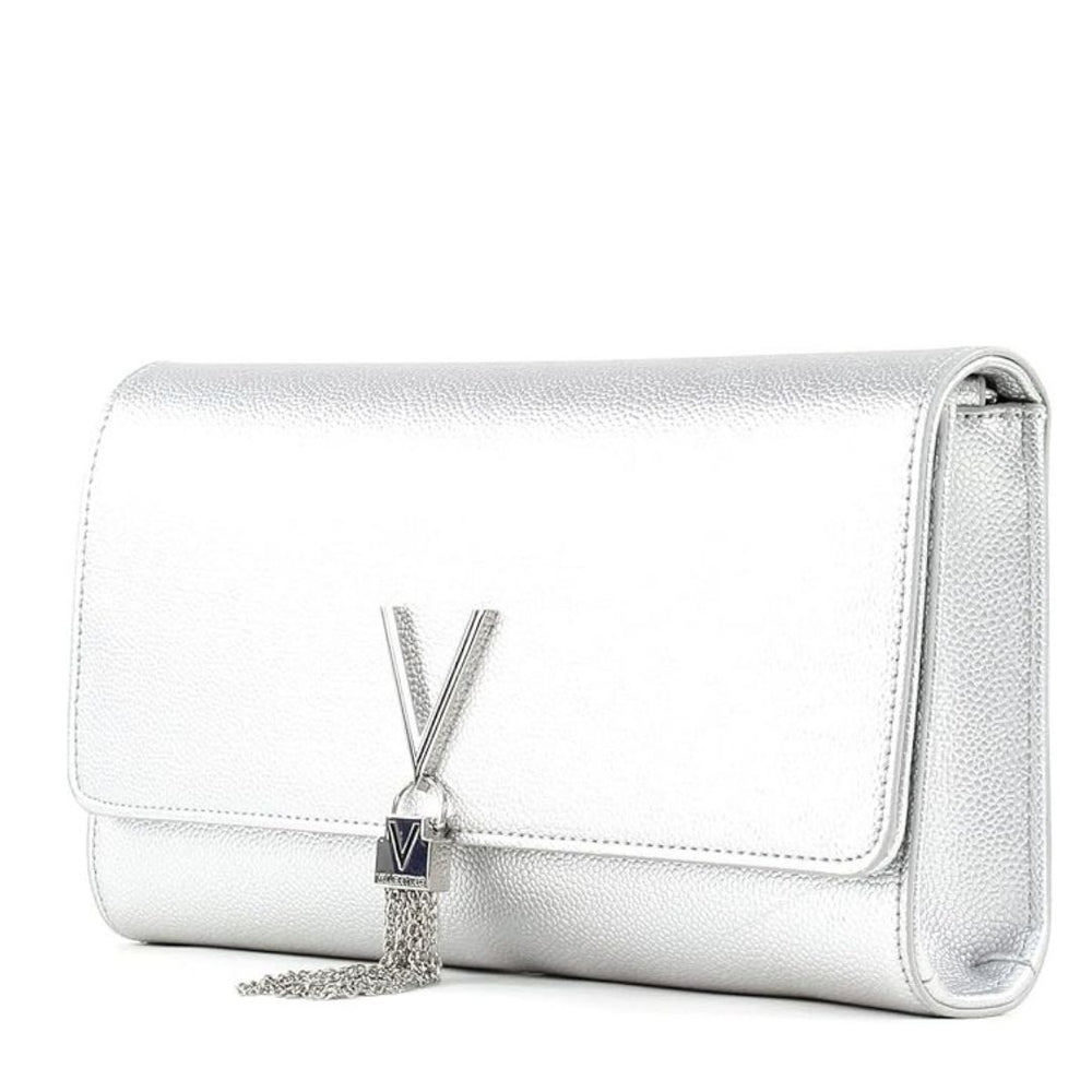Valentino DIVINA SA Silver Chain Large Crossbody Bag