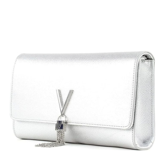 Valentino DIVINA SA Silver Chain Large Crossbody Bag