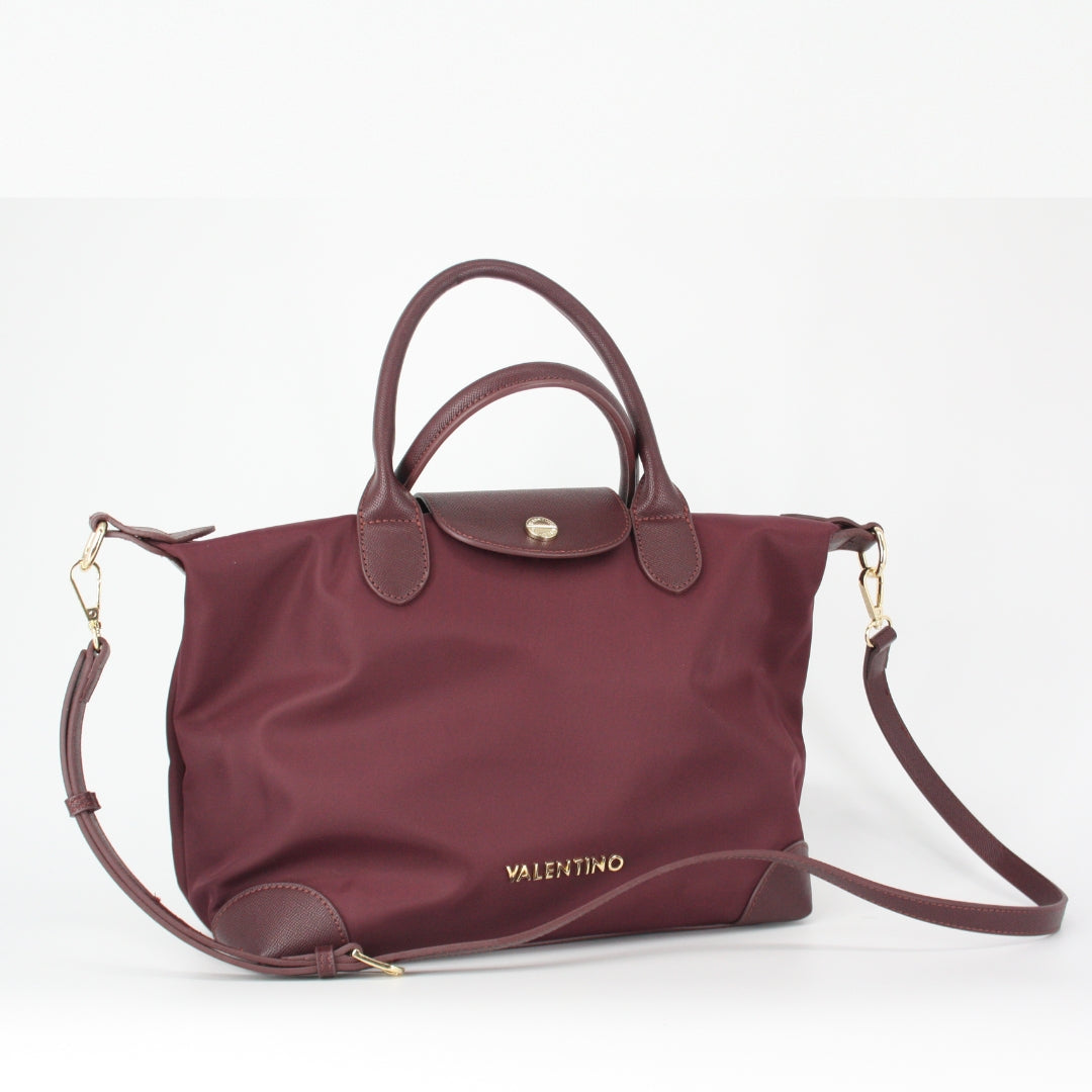 Valentino JOLLY RE Burgundy Travel Tote