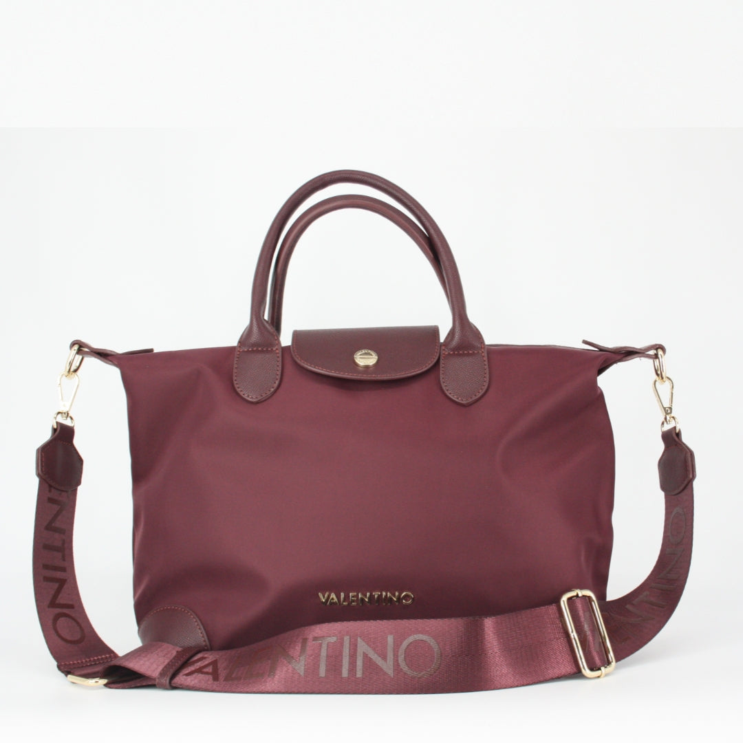 Valentino JOLLY RE Burgundy Travel Tote