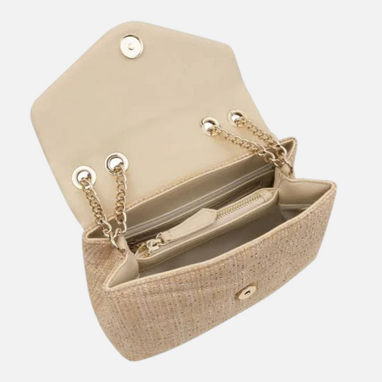 Valentino PRIVILEGE Tweed Chain Large Shoulder Bag