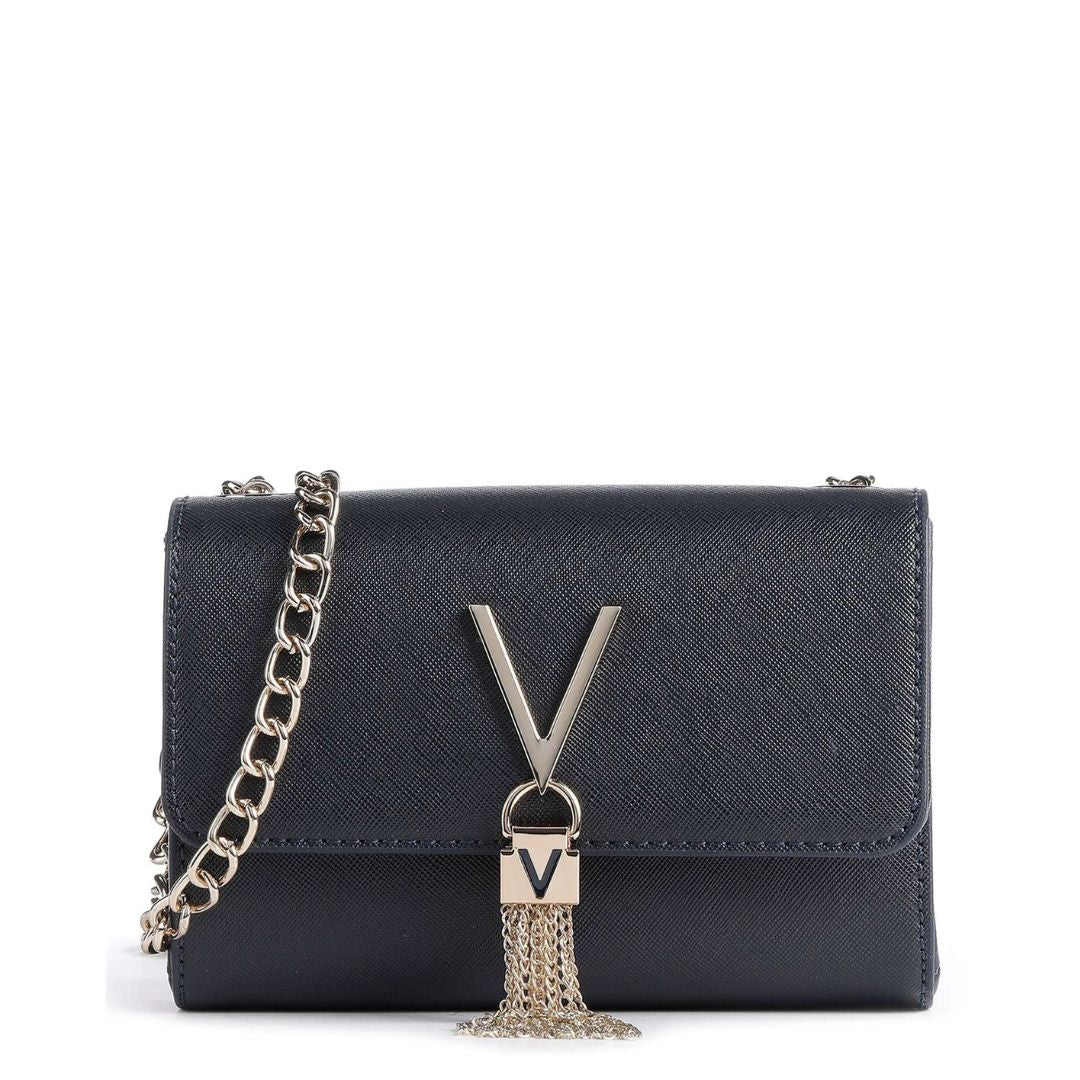 Valentino DIVINA SA Navy Chain Small Crossbody Bag
