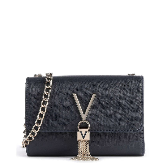 Valentino DIVINA SA Navy Chain Small Crossbody Bag