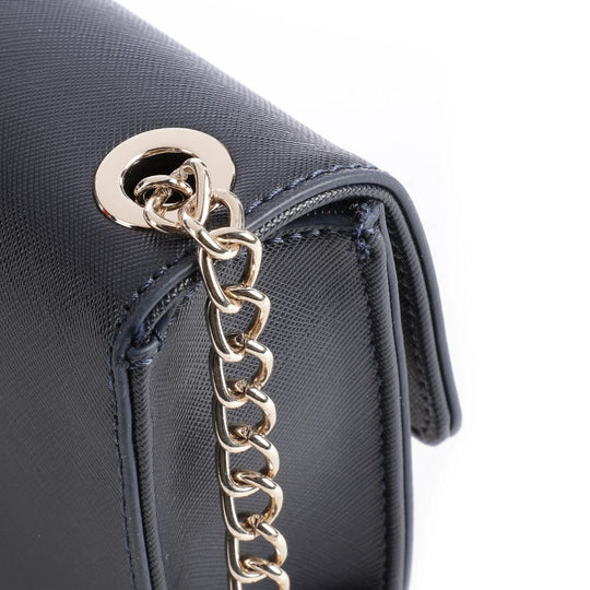 Valentino DIVINA SA Navy Chain Small Crossbody Bag