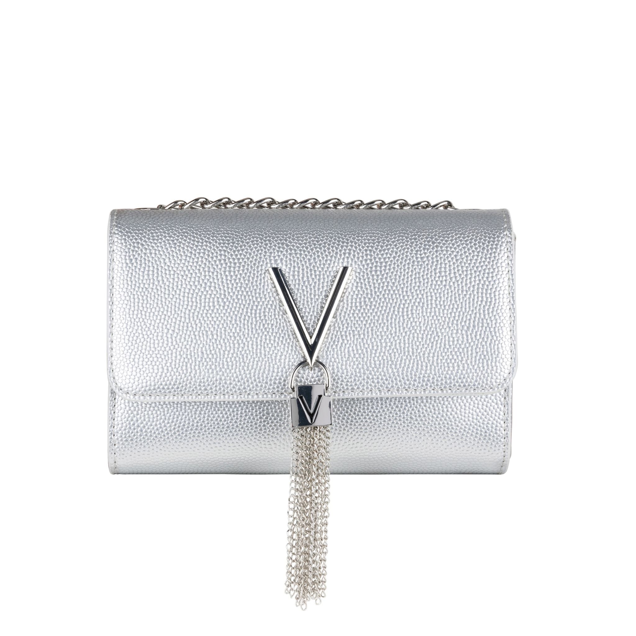 Valentino DIVINA Silver Chain Crossbody Bag Gerry McGuire s