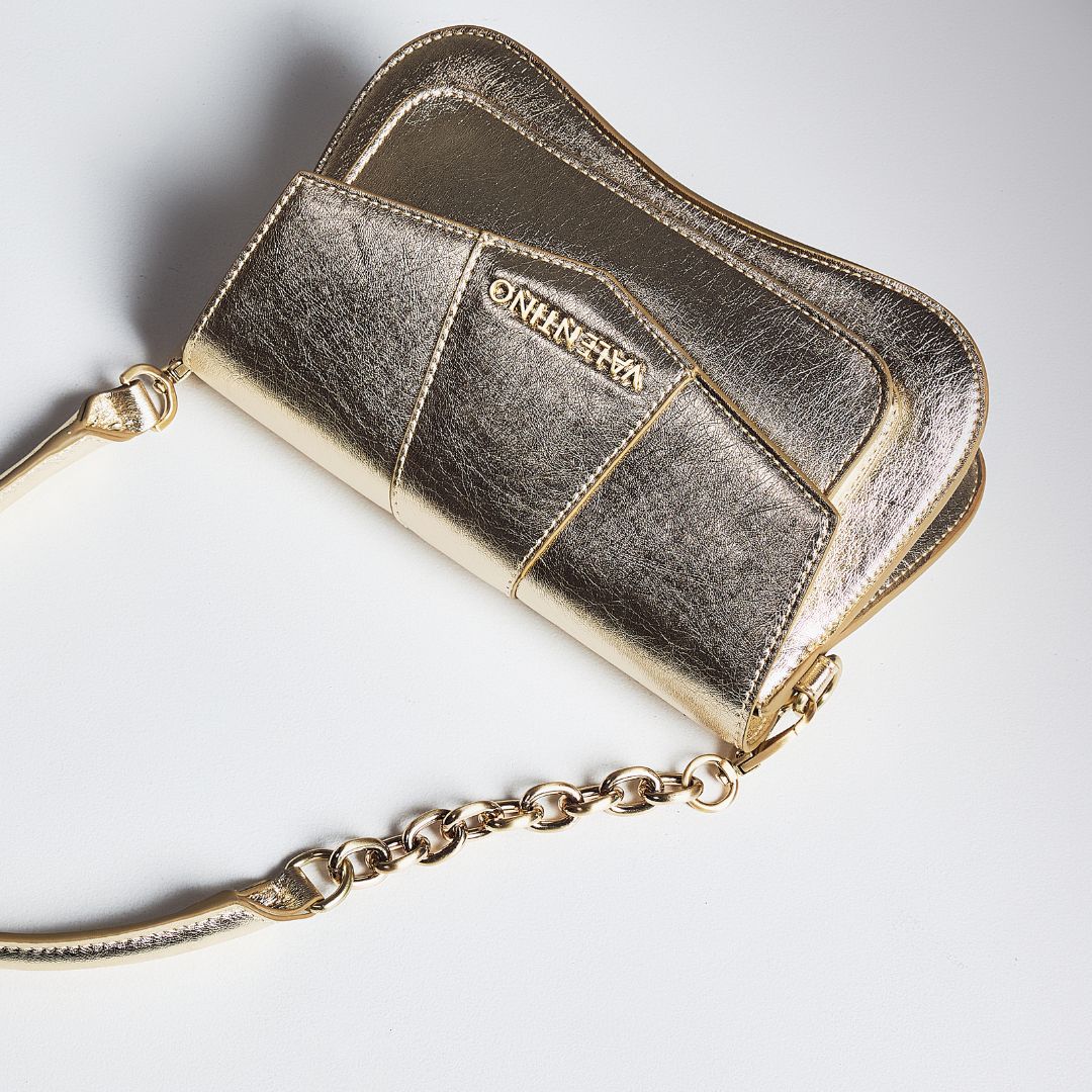 Valentino UNIKA Gold Shoulder Bag