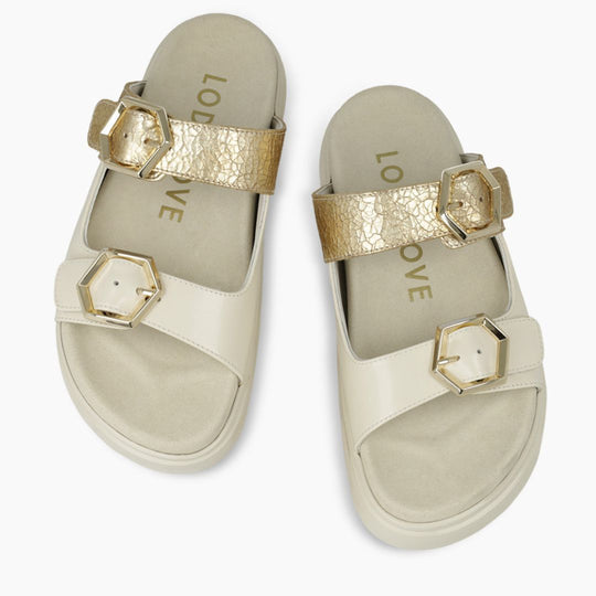Lodi HOL5387 White Sandals