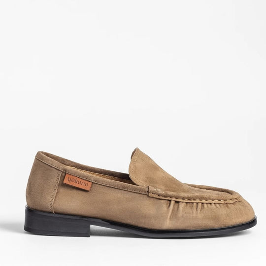 YOKONO ISADORA Taupe Loafers