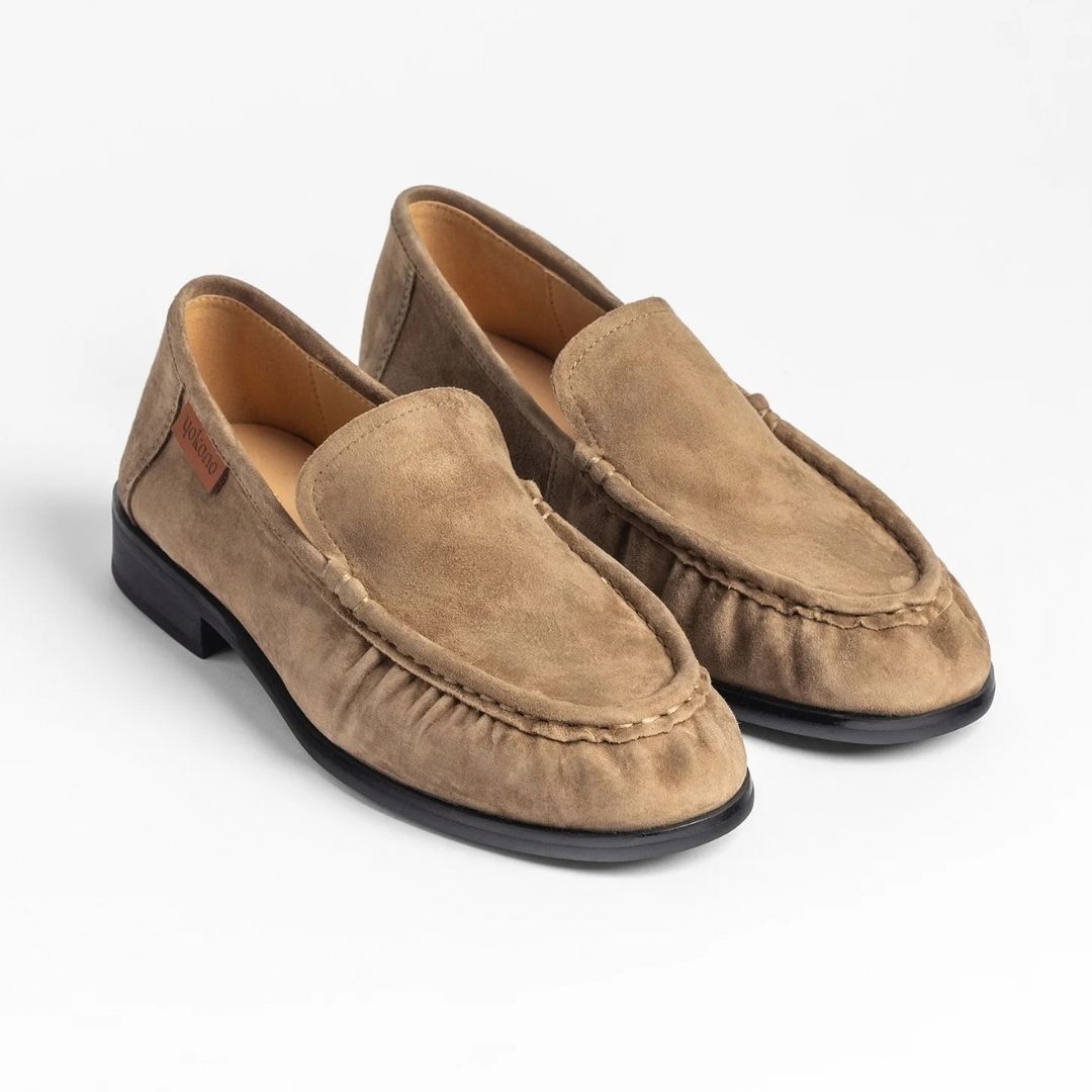 YOKONO ISADORA Taupe Loafers