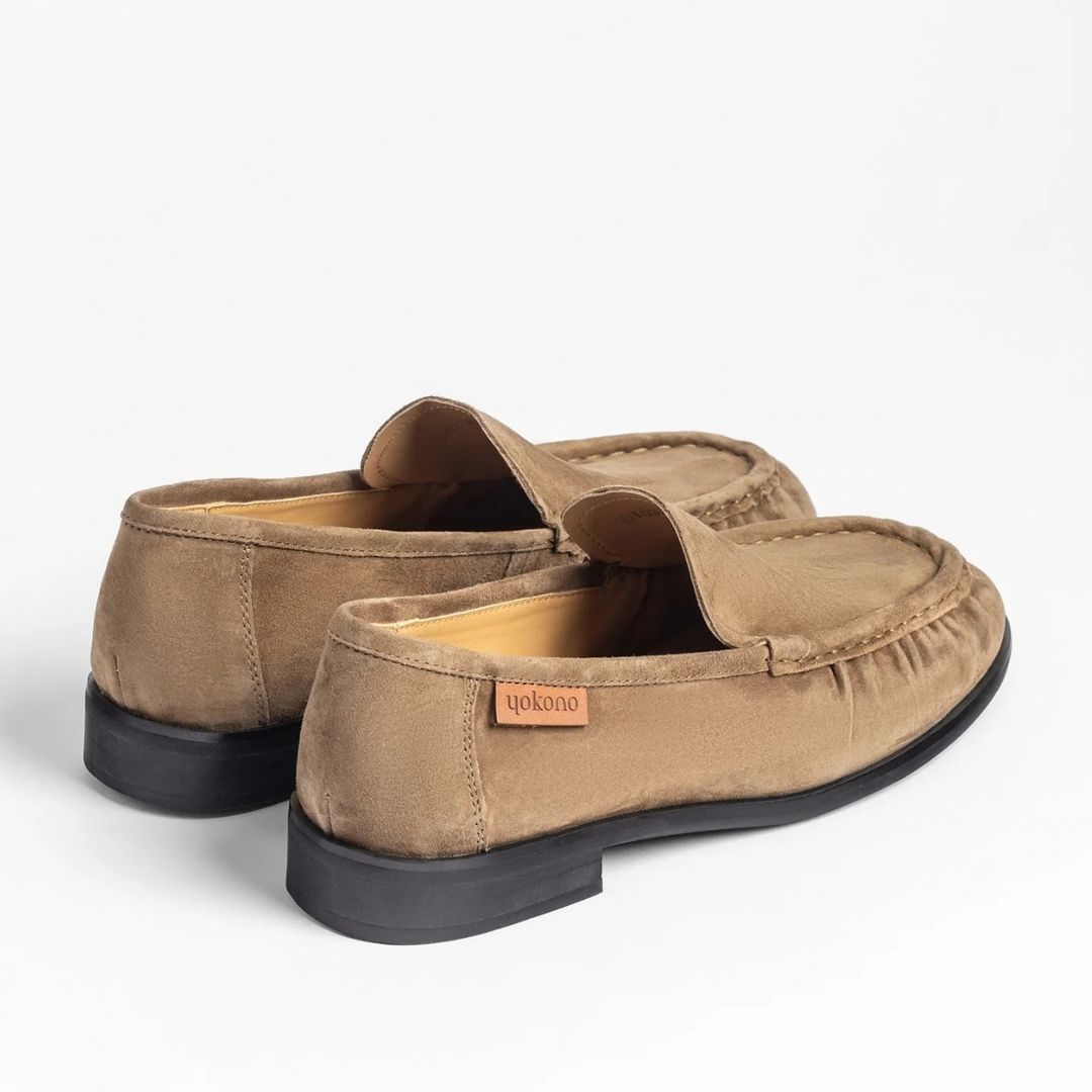 YOKONO ISADORA Taupe Loafers