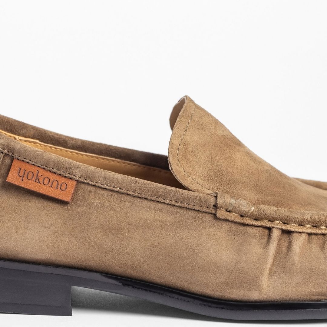YOKONO ISADORA Taupe Loafers