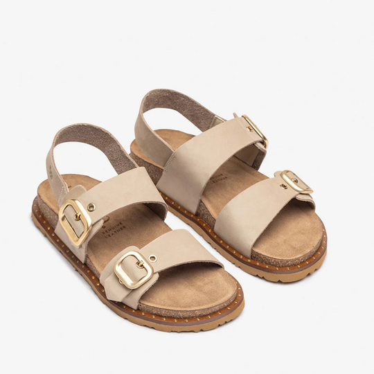 Yokono BOLUS Beige Suede Sandal