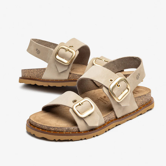 Yokono BOLUS Beige Suede Sandal