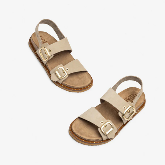 Yokono BOLUS Beige Suede Sandal