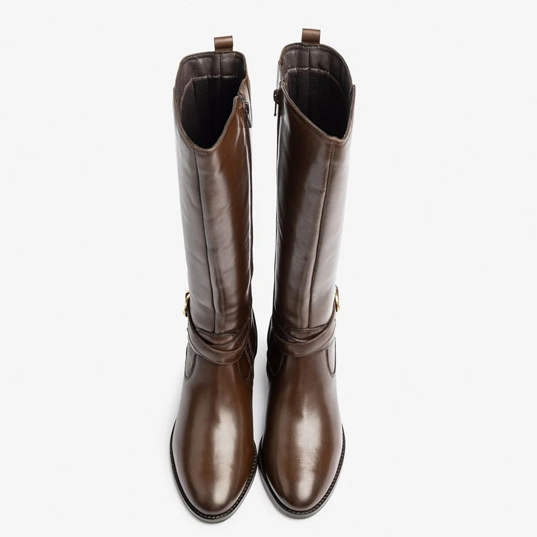 Yokono LEI Brown Leather Boots