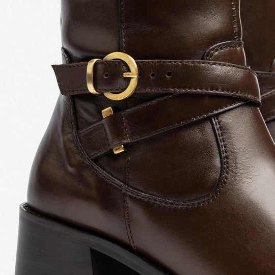 Yokono LEI Brown Leather Boots