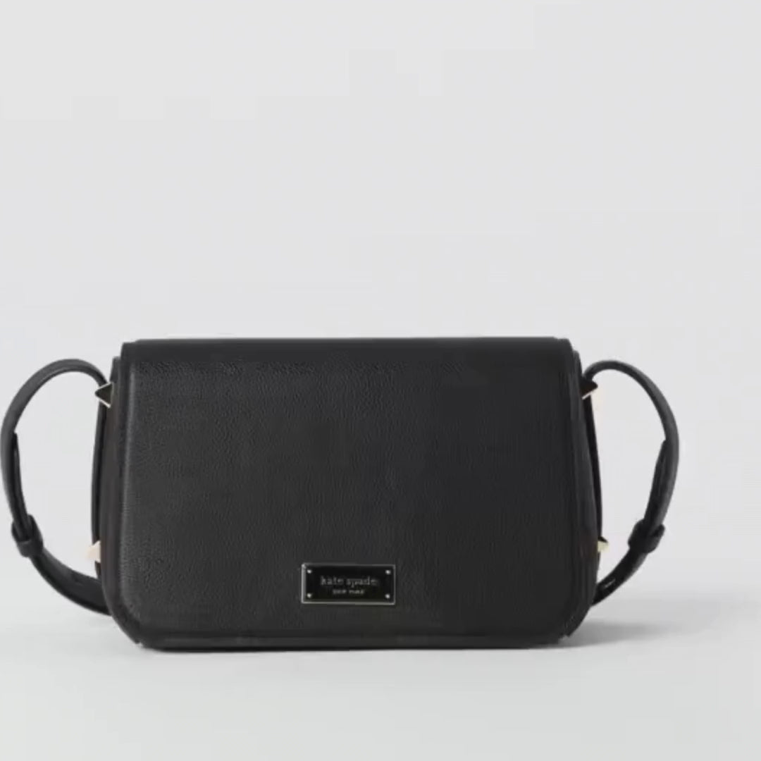 Kate Spade LIV Black Small Flap Crossbody