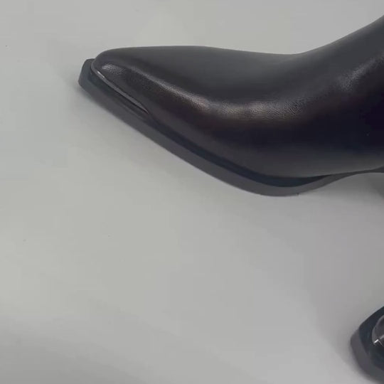 San Remo RENA Dark Chocolate Leather Boots